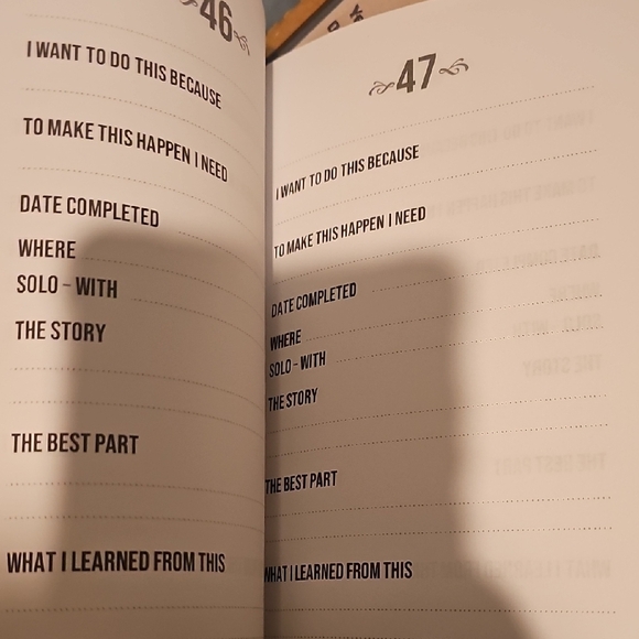 Eighteen Bucket List Journal - Never Used - Picture 4 of 6